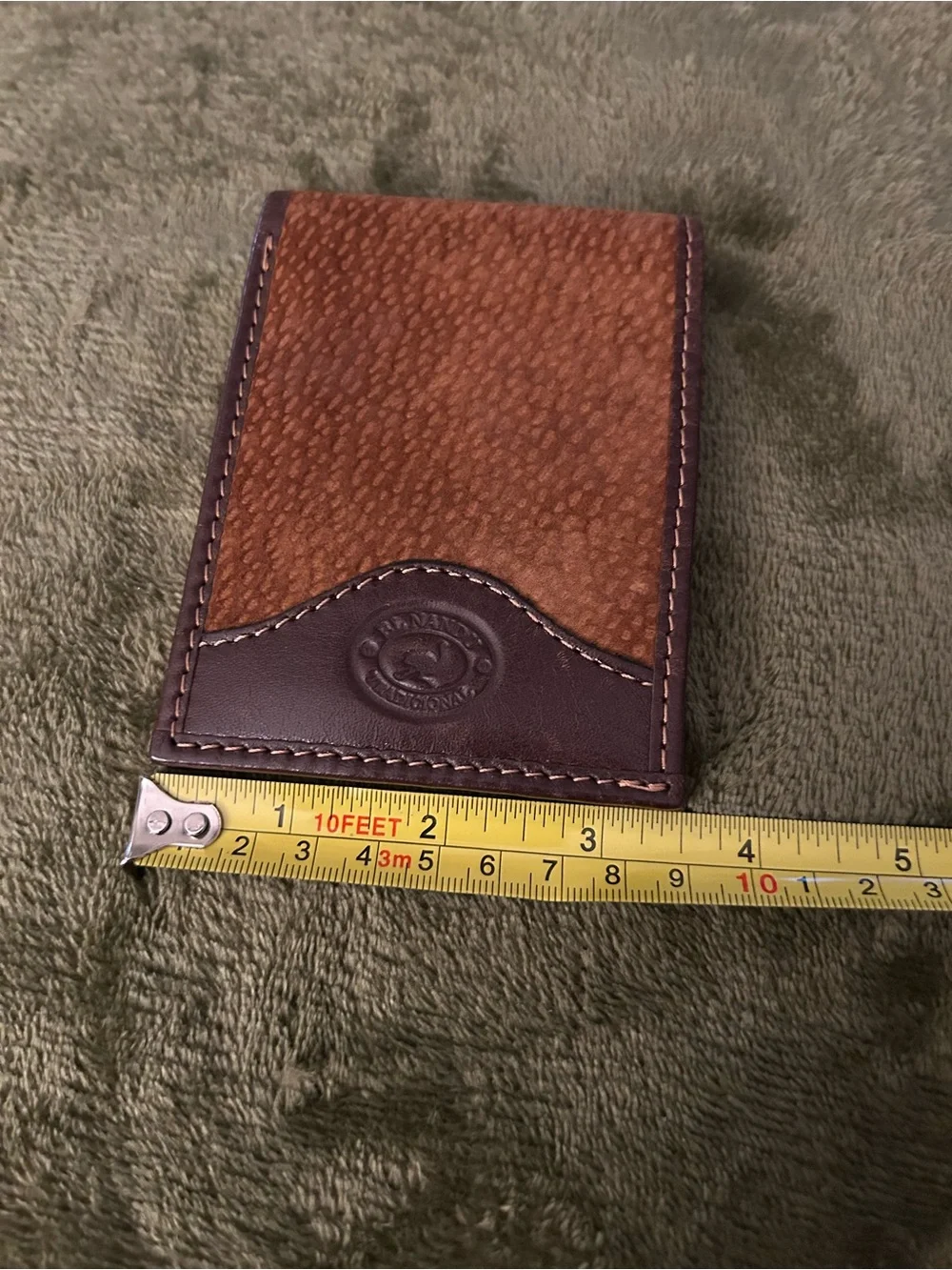 Vintage El Nandu Tradicional Handmade Argentina Bifold Wallet- All Leather